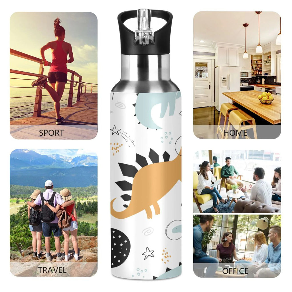 Stainless Steel Insulated Water Bottle with Straw Lid Z649286