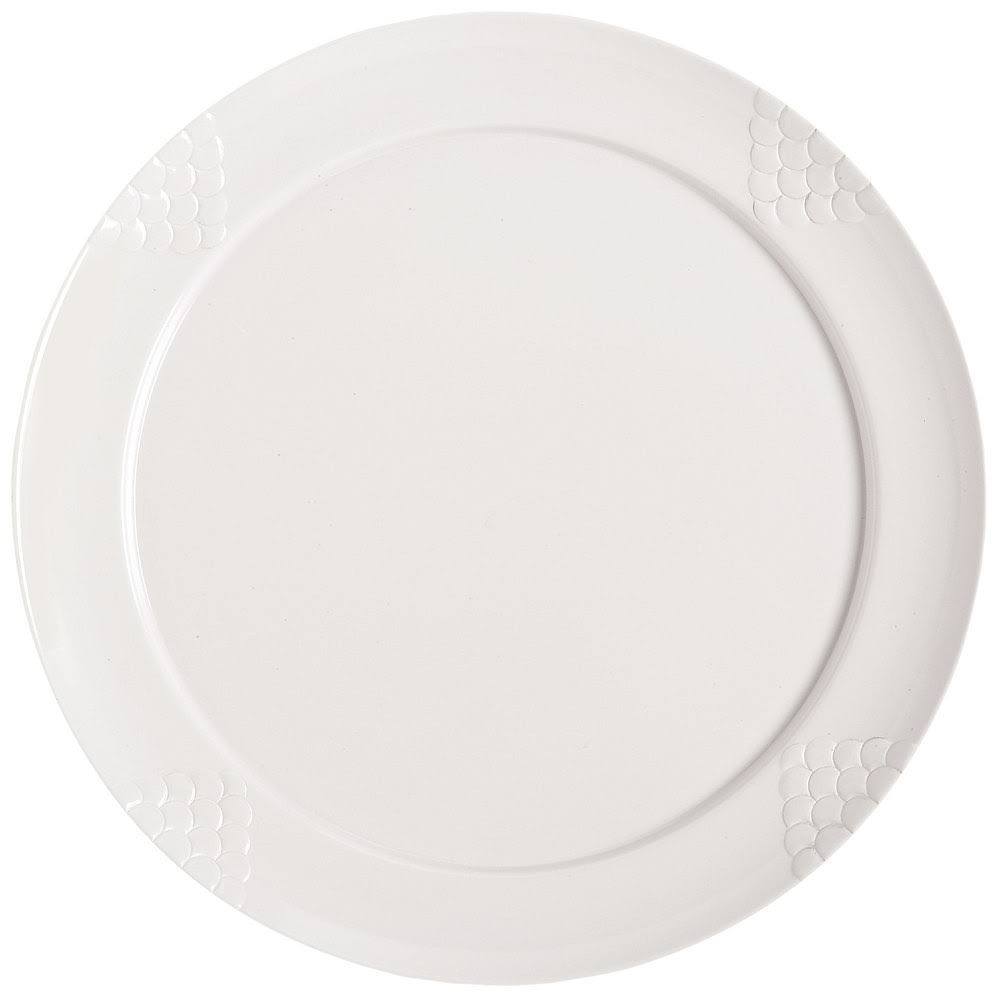 White Sonoma Melamine Plate - 6/Case S3041