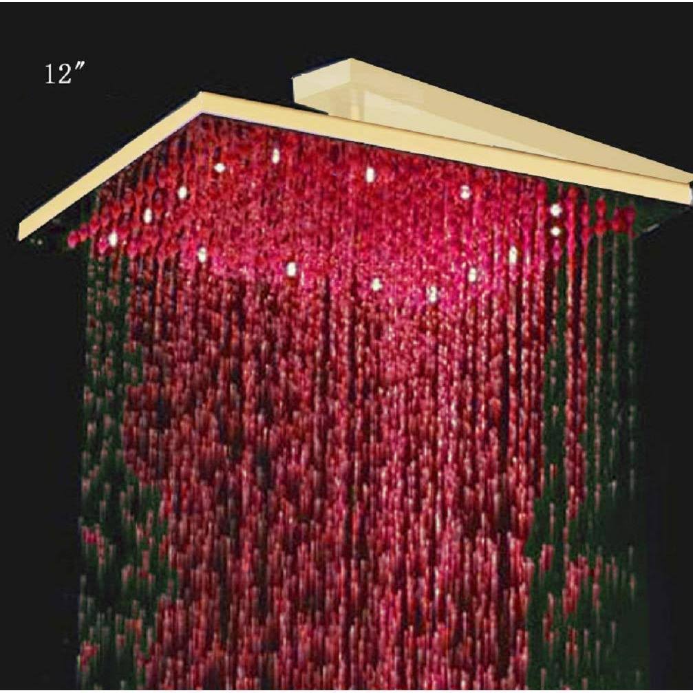 12 inch Square Rainfall LED Shower Head B858076