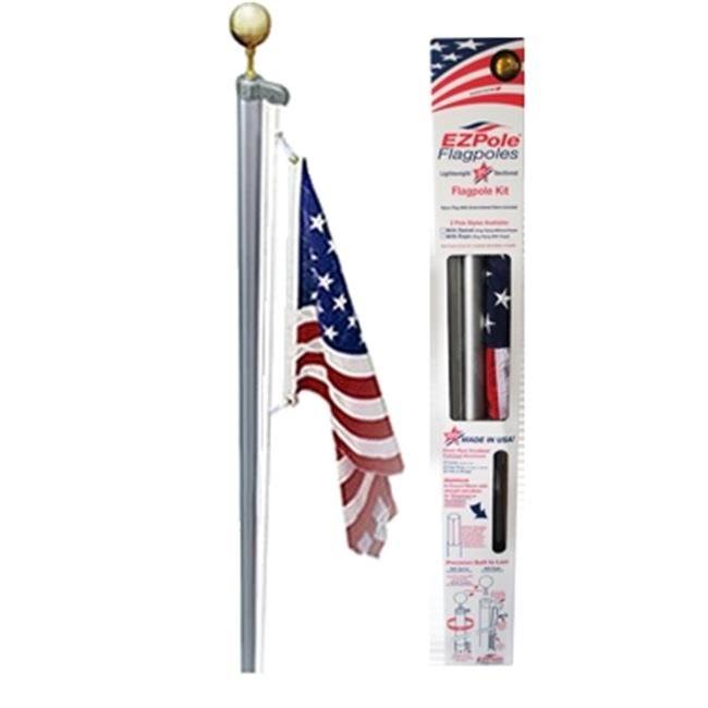 13 ft. Sectional Flagpole Kit with Rope N11195