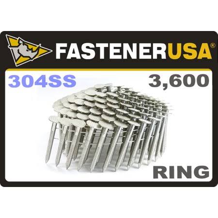 304 Stainless Coil Roofing Nails 3.6m Box F961