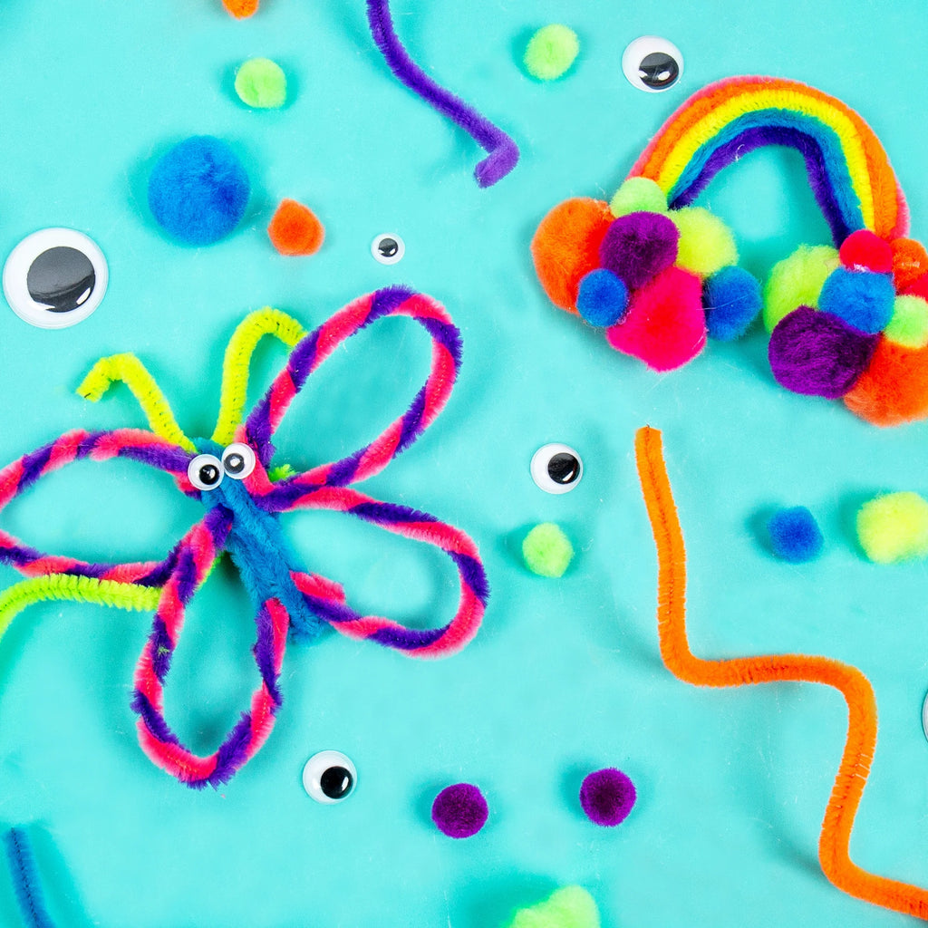 Neon Fuzzy Craft Kit Y1105