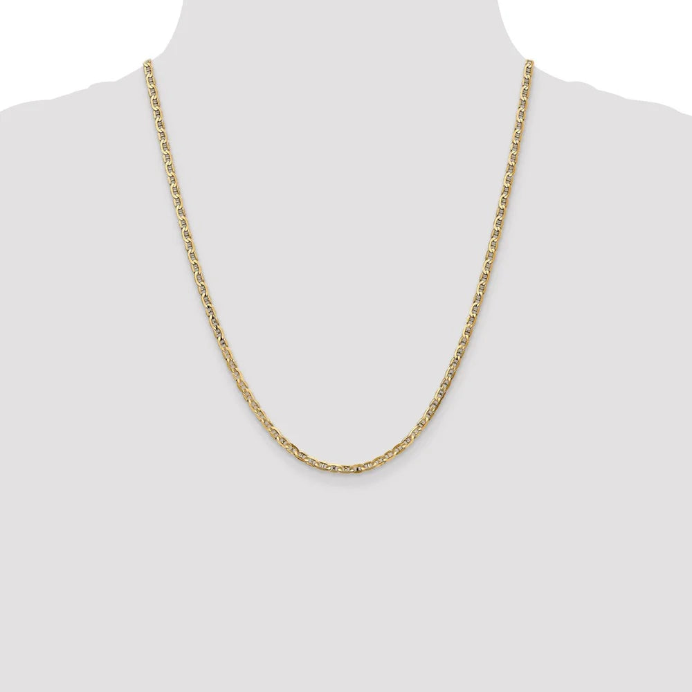 14kt Yellow Gold 22 inch Anchor Chain N95856