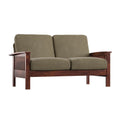 Olive Microfiber Loveseat Y64671