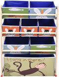 Toy Storage Cabinet with 8 Removable Fabric Bins X18585