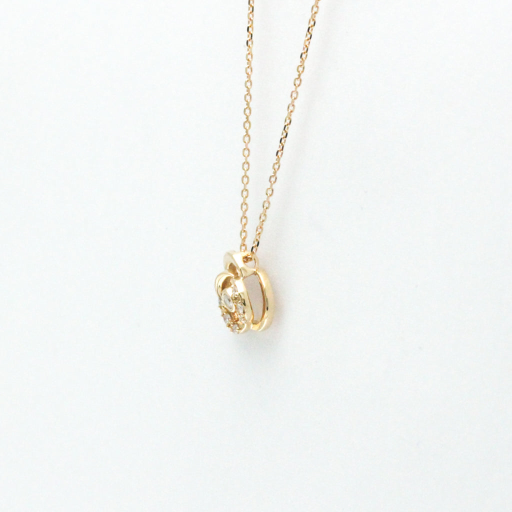 Pink Gold Diamond Pendant Necklace H143274