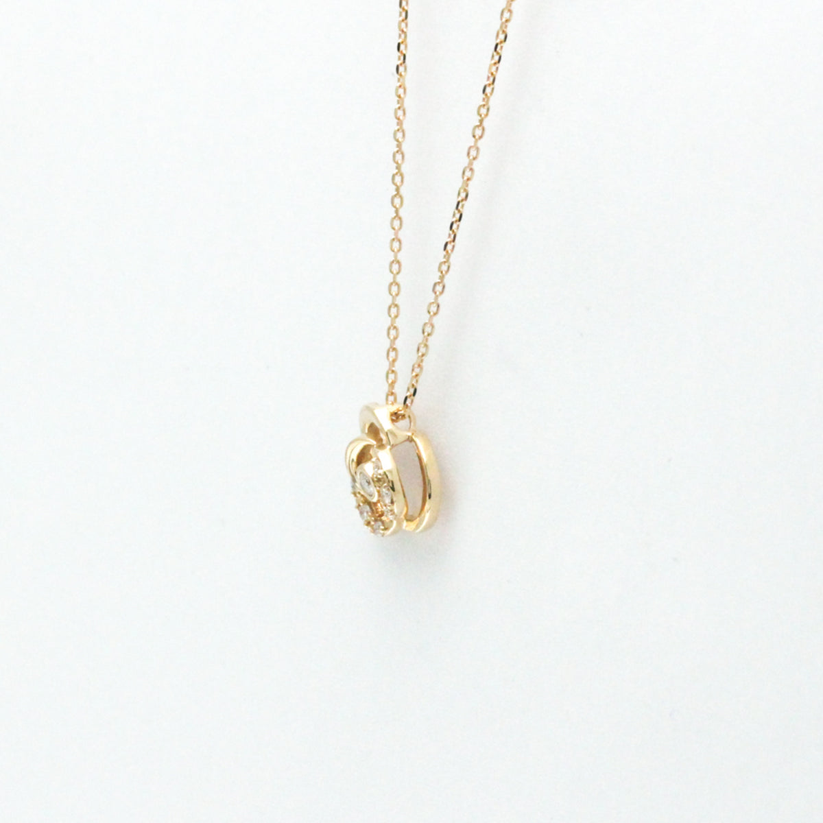 Pink Gold Diamond Pendant Necklace H143274