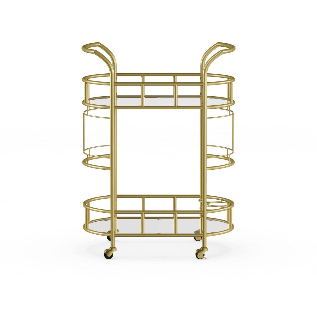 Gold 2-Tier Bar Cart T829452