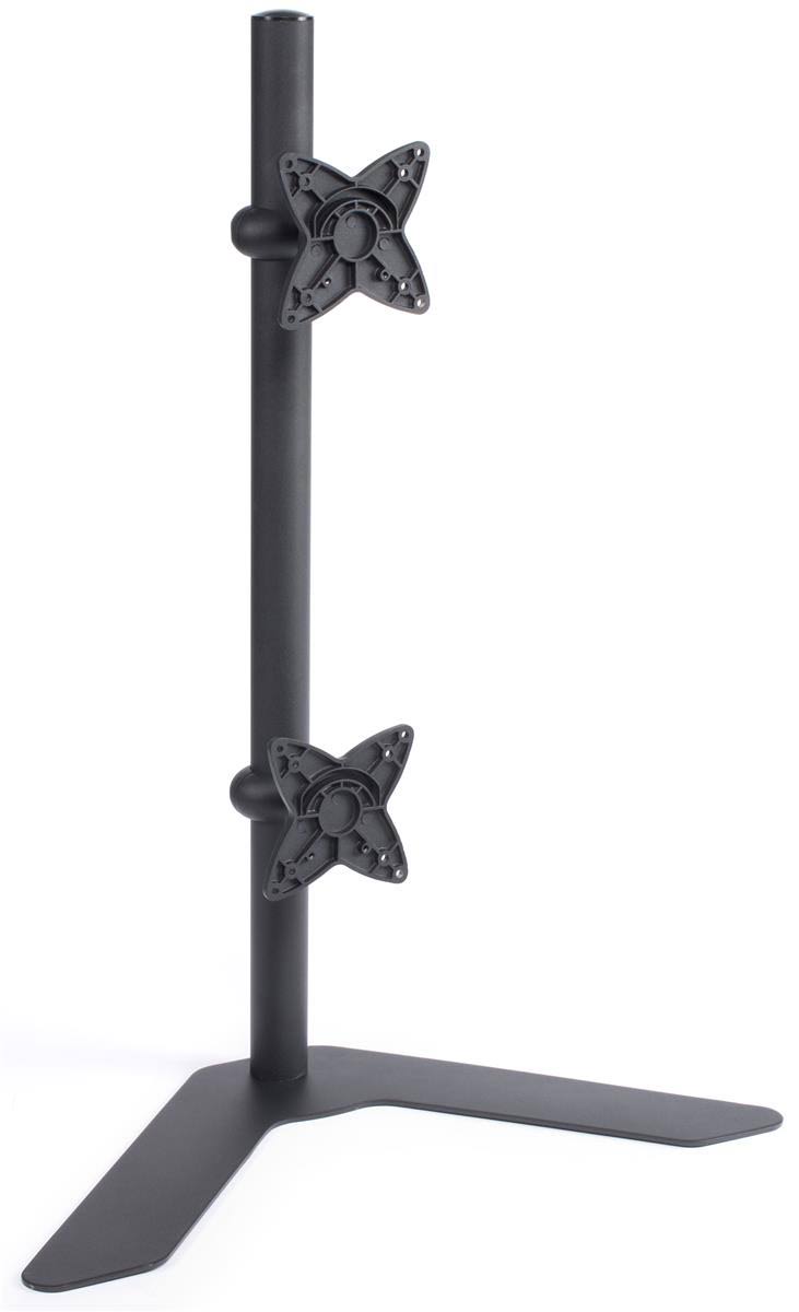 Dual Monitor Desk Stand for 13 to 23 Screens, VESA 100x100, Steel V506496