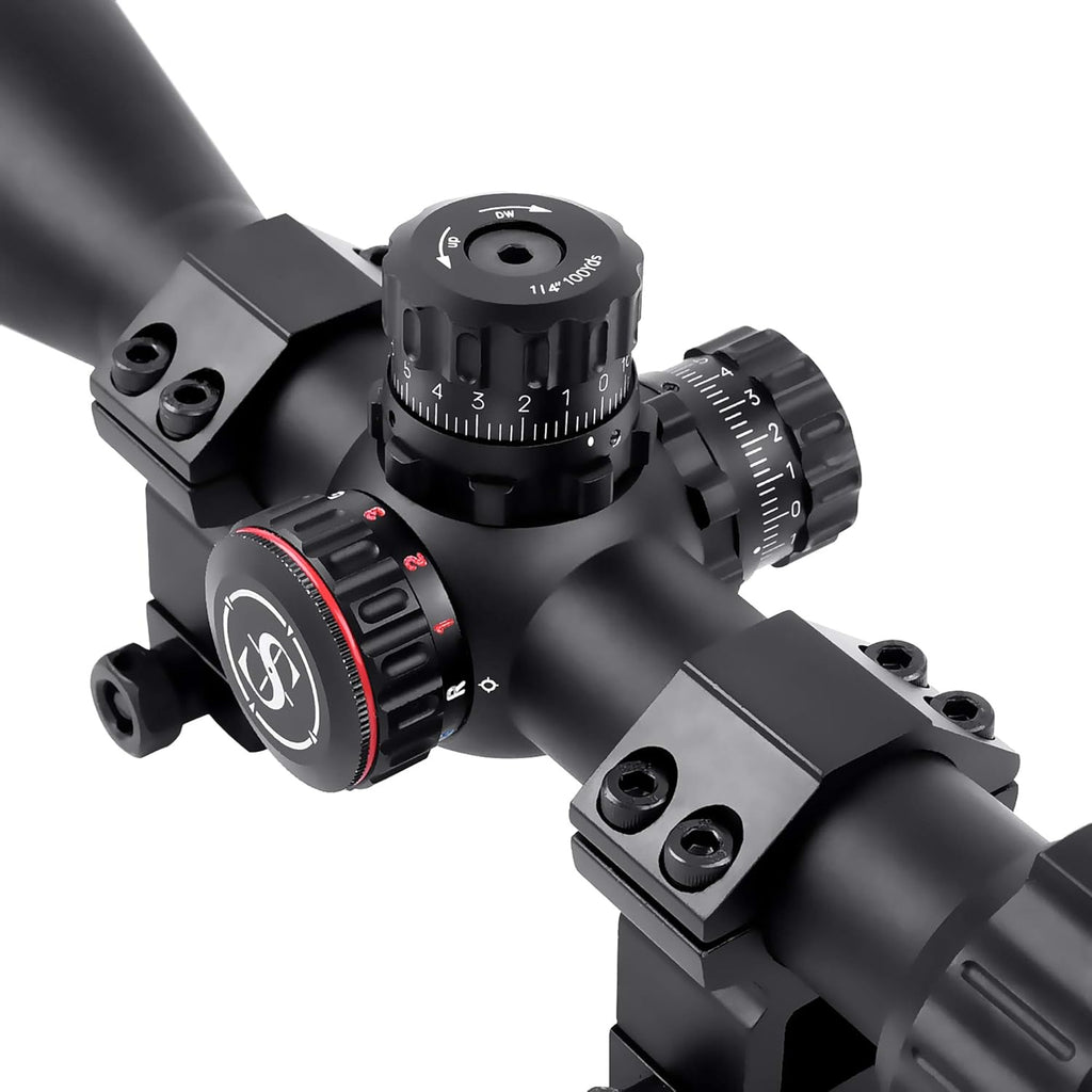 6-24x50 Rifle Scope with Red/Green/Blue Illuminated Reticle V37923