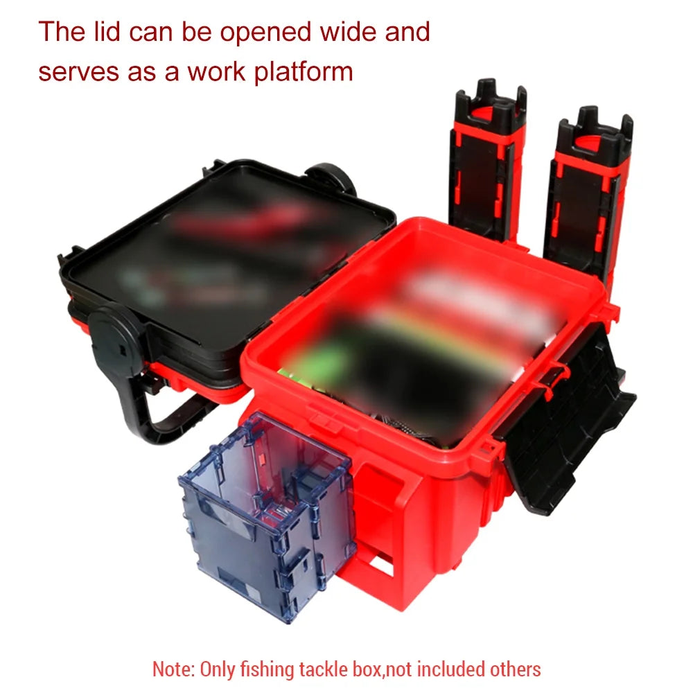 Fishing Tackle Box Travel Fishing Case Portable Gear Organizer T401952