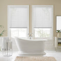 Faux Wood Cordless Shade in White G82751