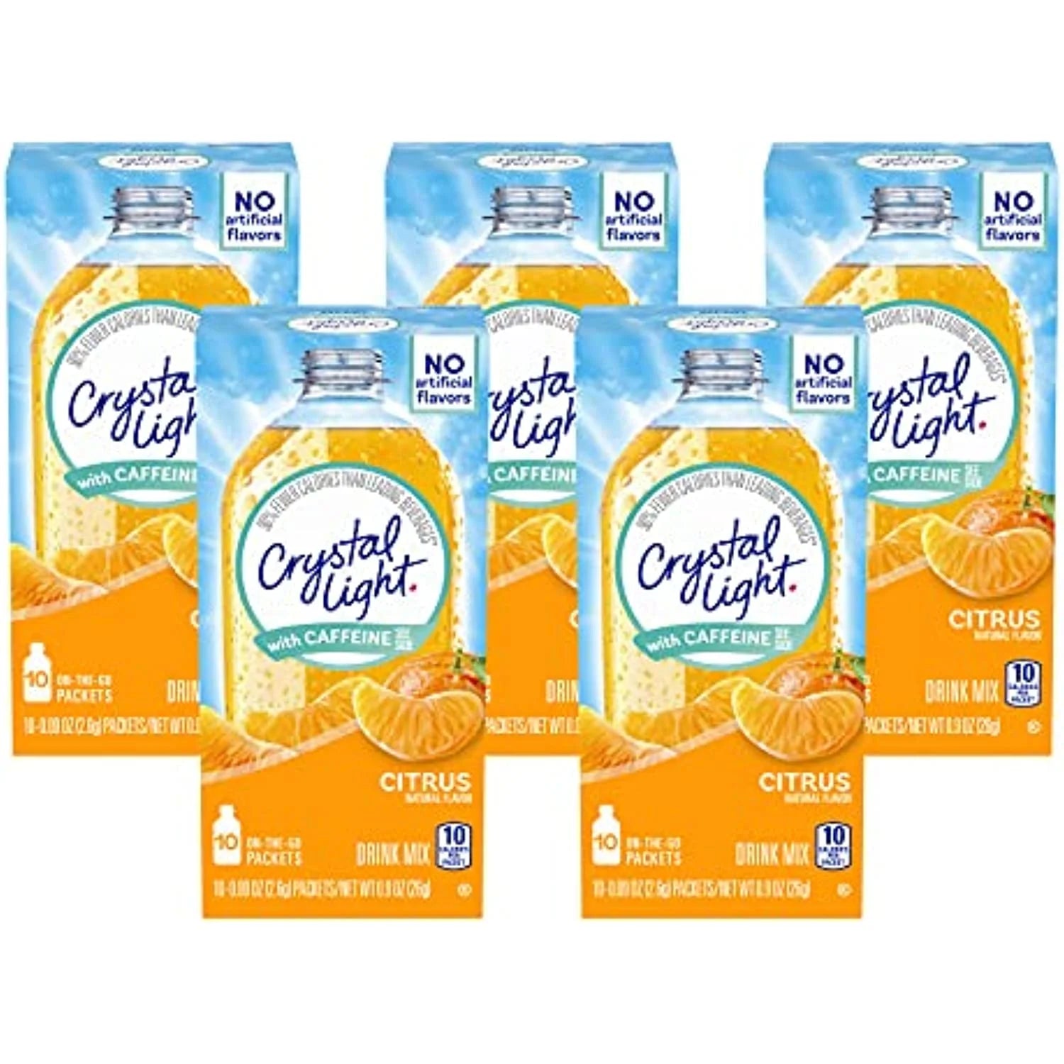 Citrus With Caffeine Drink Mix, 10-Packet Box (Pack Of 5) P80449