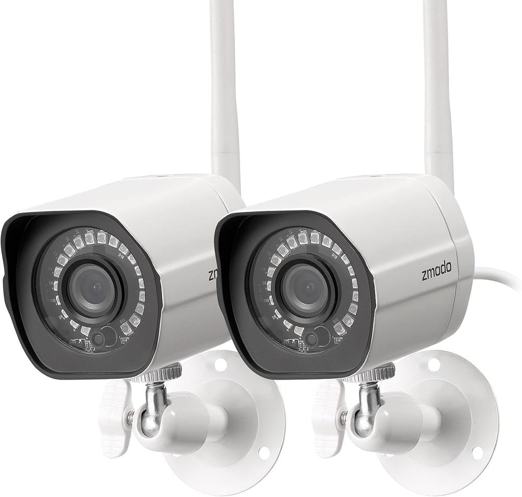 White 1080p Wireless Security Camera 2 Pack N1607