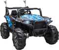 12V 2-Seater Kids Ride On Car Electric Off-Road UTV Truck Toy with Parental Remote Control & 4 Motors, Camo Green W423