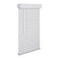 White Cordless Faux Wood Blind H225098