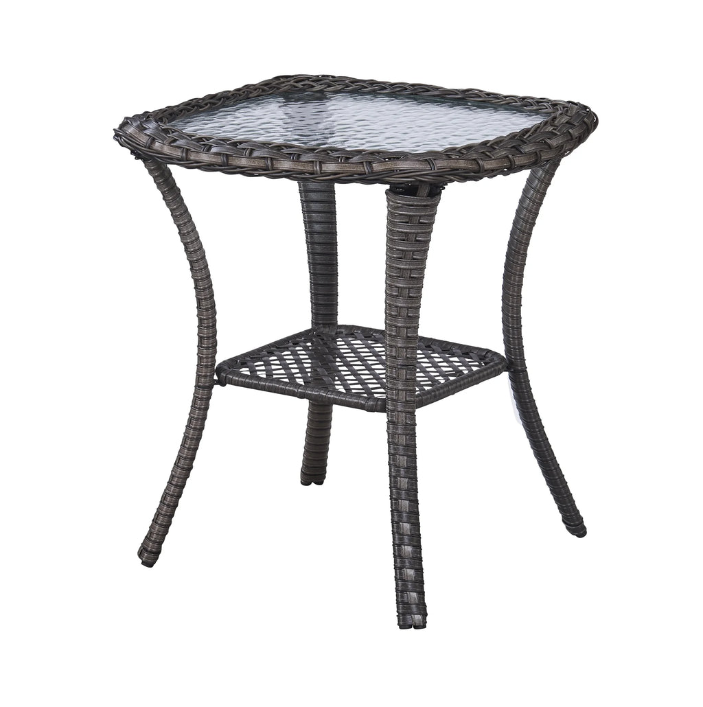 Blue 7 Pcs Outdoor Rattan Patio Furniture Set with Cushion Q5540