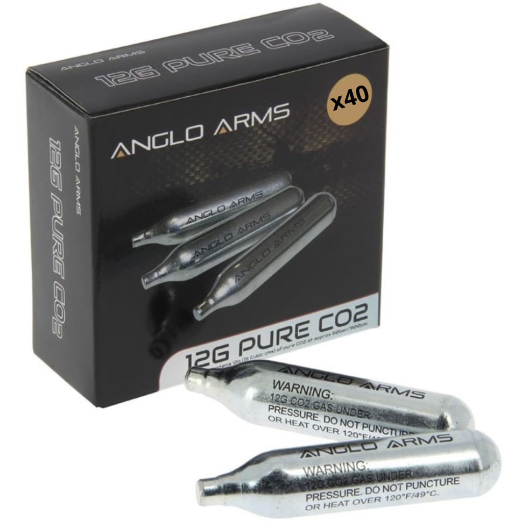 12g Co2 Gas Capsule Airsoft Rifle Pistol Airgun - Pack of 40 V75109