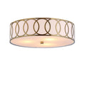 15.5x22 Metal Flush Mount Brass O278312