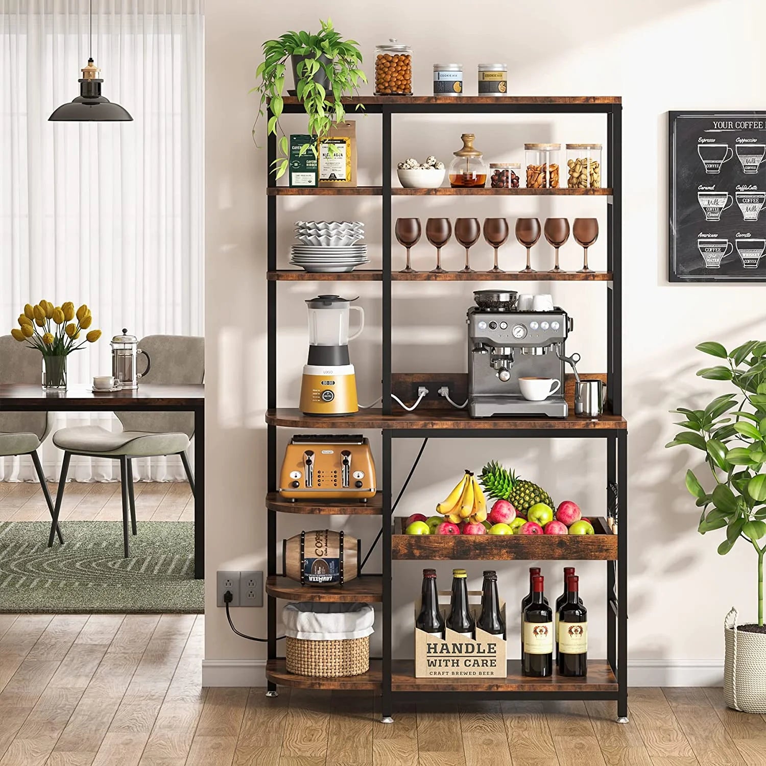 10-Tier Microwave Oven Stand with Storage X154