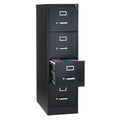 4-Drawer Black Metal Vertical File Cabinet E821819
