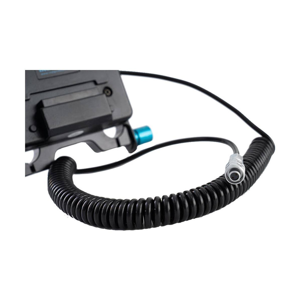 V-Mount Battery Plate with 15mm Rod Mount with Coiled Cable C383580