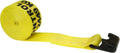 3 Inch x 30 Foot Yellow Replacement Winch Strap with Flat Hook Pack of 2 N1443