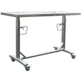 Stainless Steel Adjustable Height Work Table with Locking Casters T627