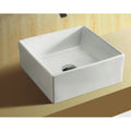 White Vessel Bathroom Sink B2249