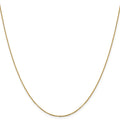 14kt Yellow Gold 1.1mm Flat Cable Chain 16 inch Lobster Clasp D62948