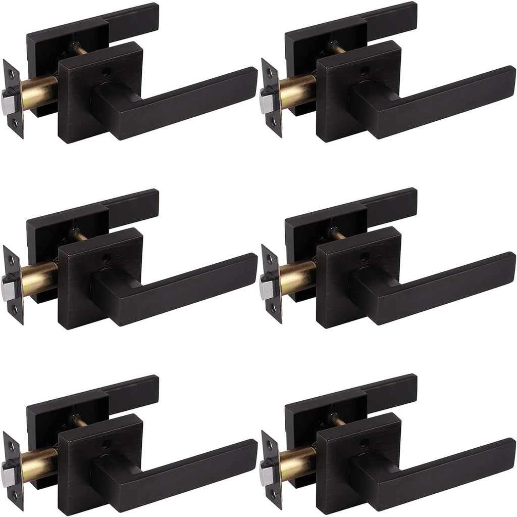 Brushed Bronze Zinc Alloy Door Lever Lock Q581617