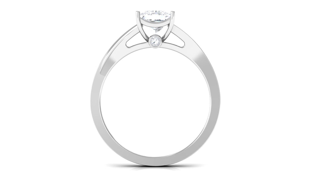 Princess Cut Moissanite Solitaire Engagement Ring (1.25 CT) 925 Sterling Silver N93070