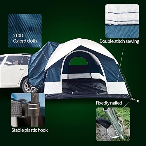 SUV Tent 8' W x 8' L x 7.2' H Blue and Gray F5909