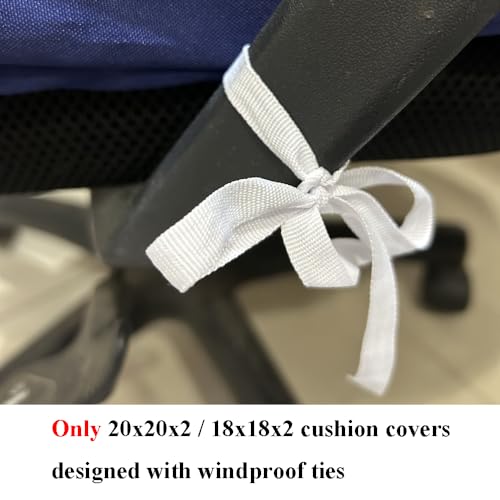 Antique Beige 25" X 27" X 5" 2 Covers Outdoor Cushion Covers J90717
