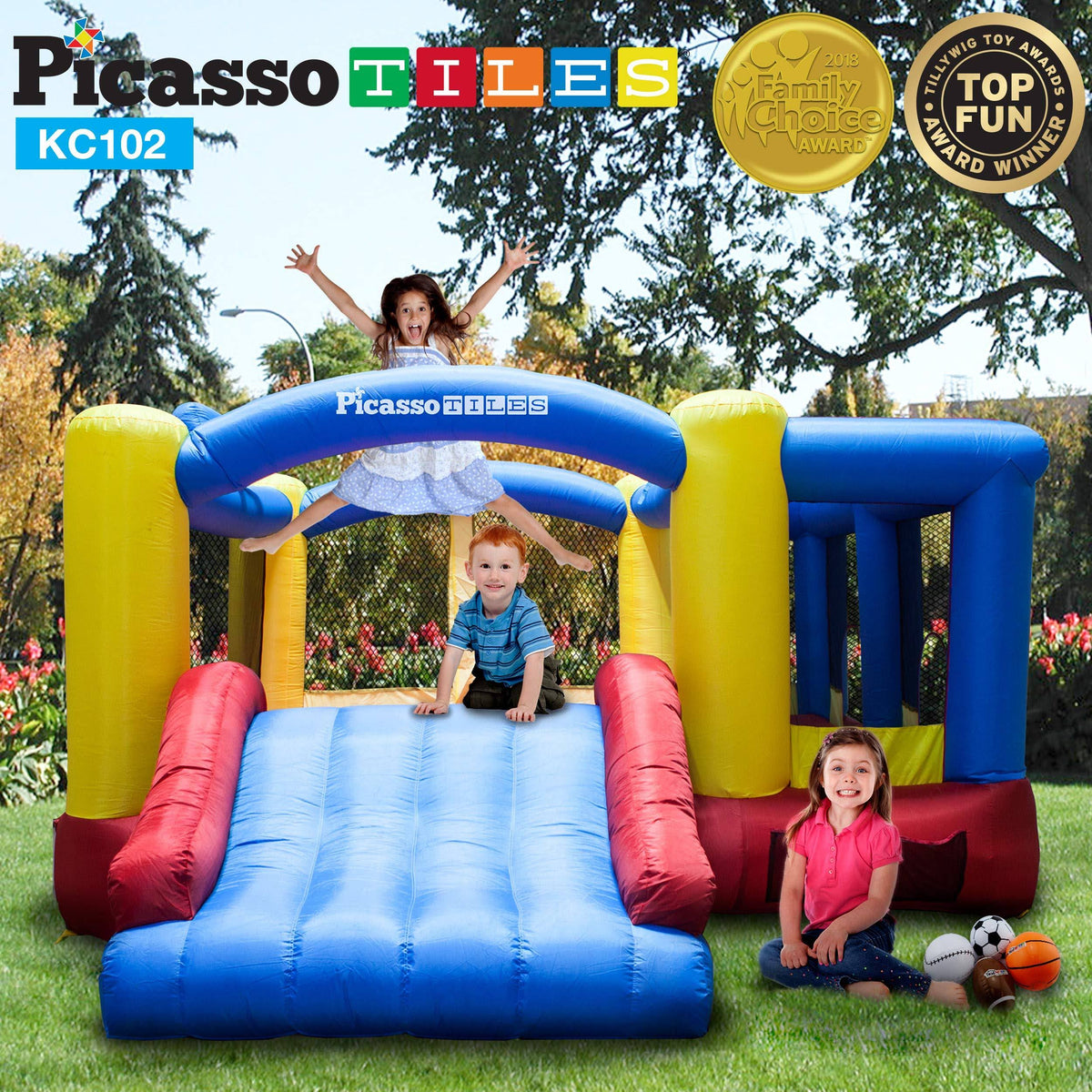 Inflatable Bouncer Jumping House with Slide O89341