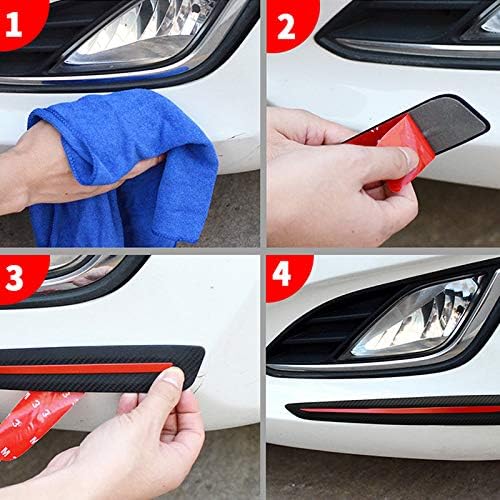 Black Anti-Collision Bumper Guard Strip Protector Trim (2 Pack) A71979