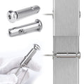 40Set Cable Railing Kit Invisible Swageless Turnbuckle Tensioner Terminal Hidden Round Head for 2x2 Metal Post Deck Stairs G17017