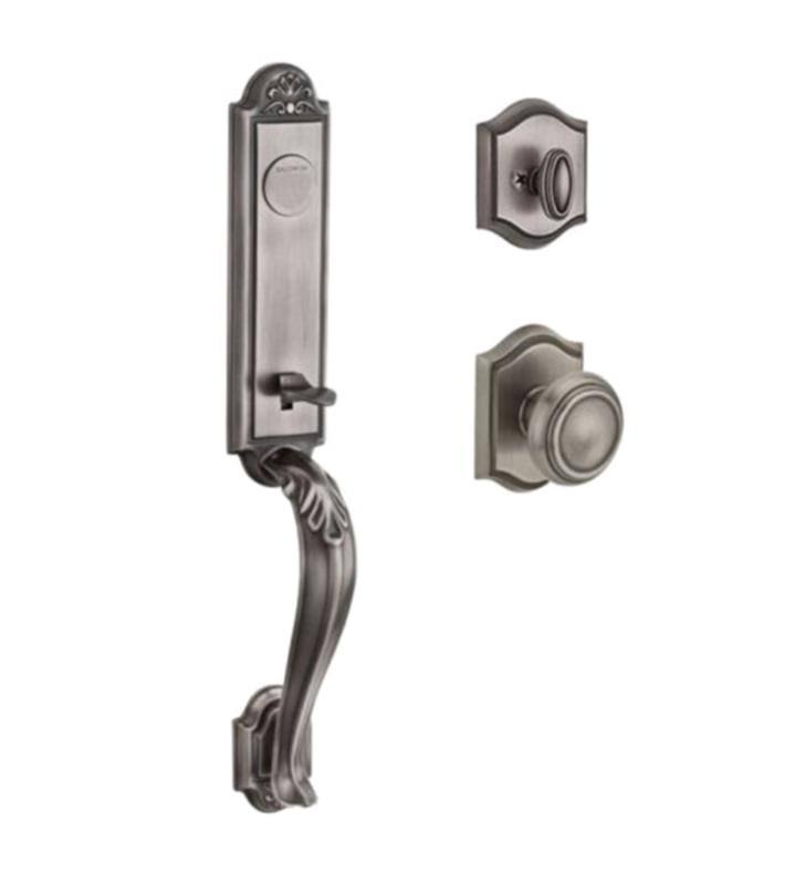 Full Dummy Handleset with Traditional Knob in Satin Nickel K370163