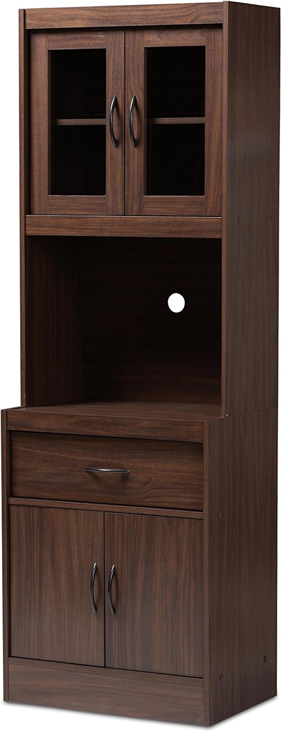 Walnut Brown Kitchen Cabinet D342074