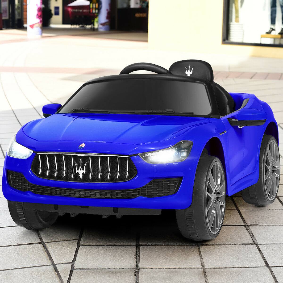 Blue 12 V Remote Control Kids Ride on Car V8290