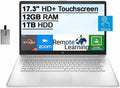 17.3" HD+ Touchscreen Laptop, AMD Ryzen 5, 12GB RAM, 1TB HDD, Silver K6097