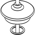 Chrome Diverter Spout Cap L270