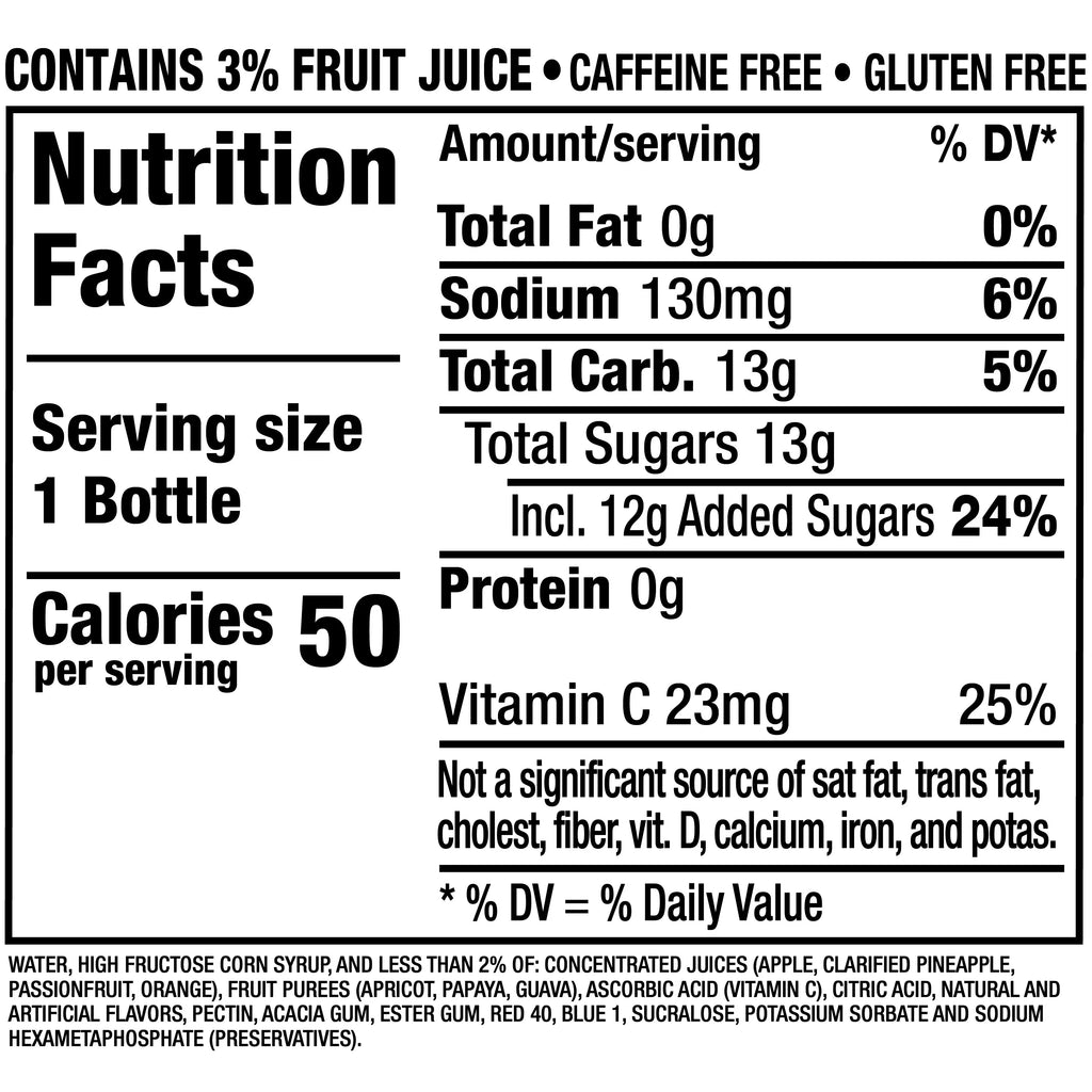 Fruit Juicy Red Juice, 10 fl oz, 6 Count Bottles G970056