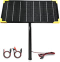 10 Watt 12V Waterproof Solar Battery Trickle Charger with Mount Bracket, Pack of 2 T34508