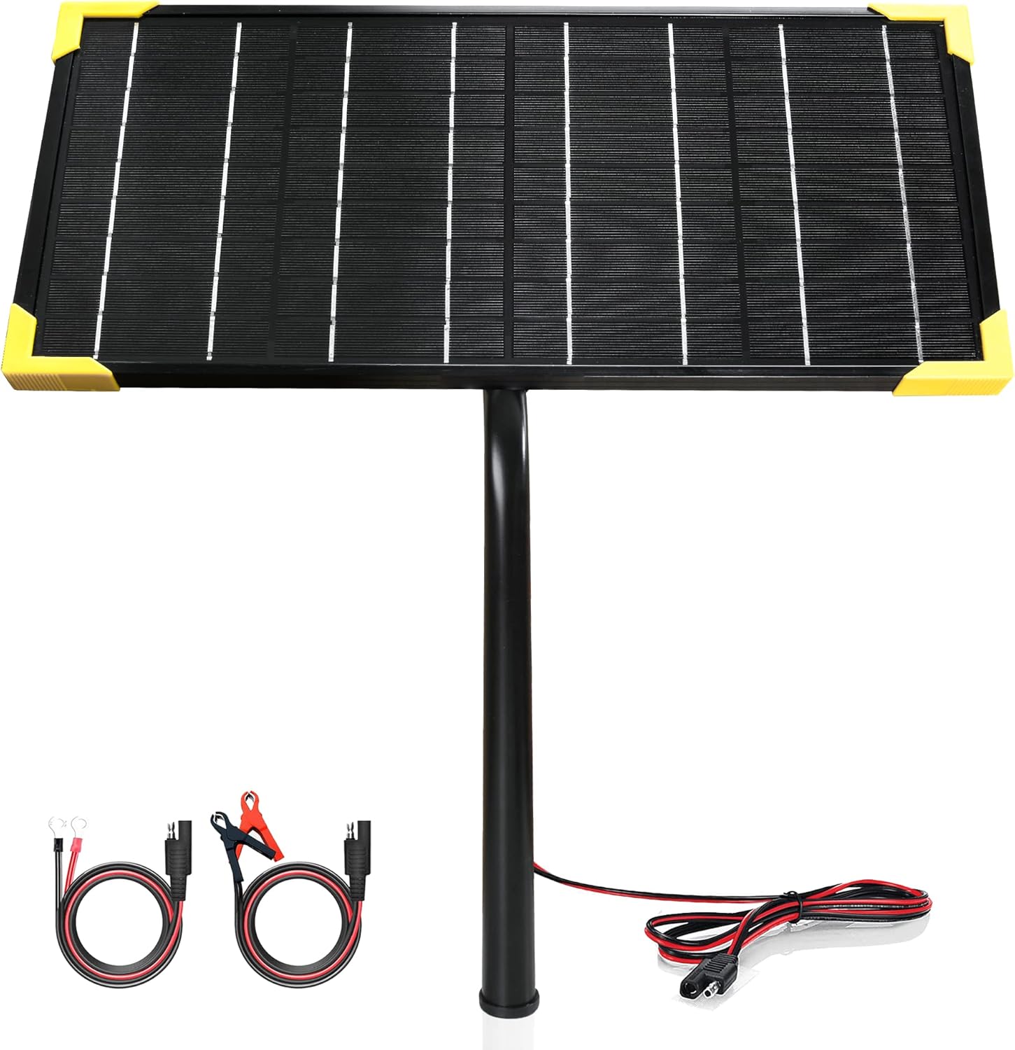 10 Watt 12V Waterproof Solar Battery Trickle Charger with Mount Bracket, Pack of 2 T34508