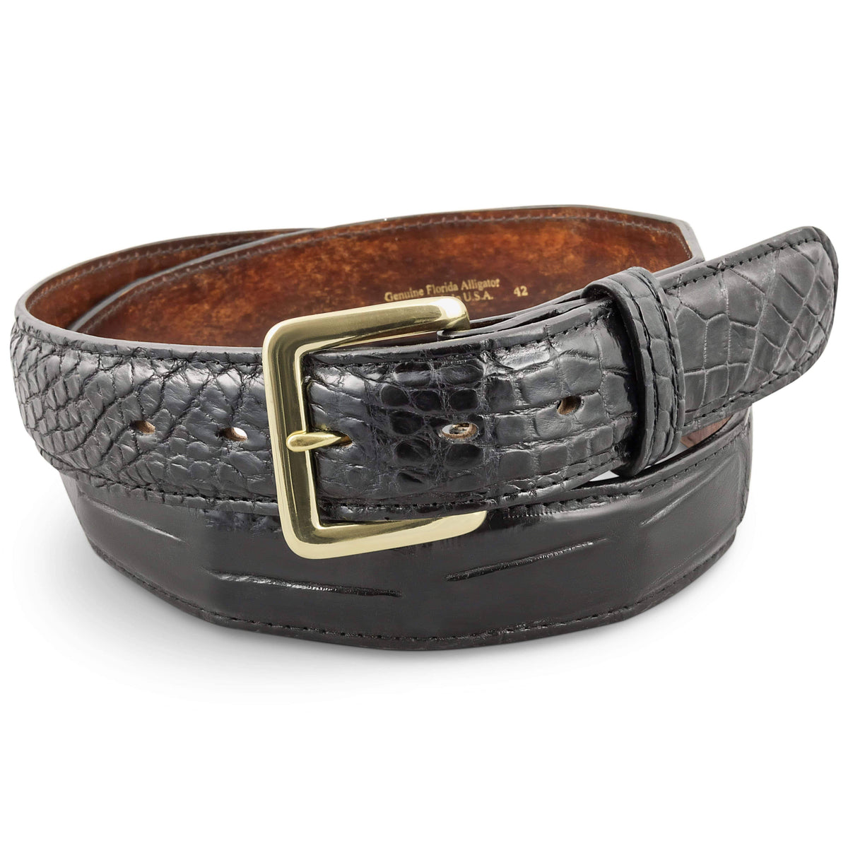 Black Alligator Belt N3157