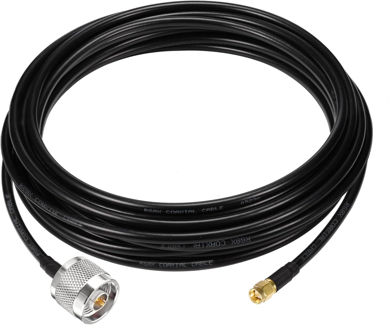 Low Loss N Male to SMA Male RG58 Cable 25ft Pack of 2 H337