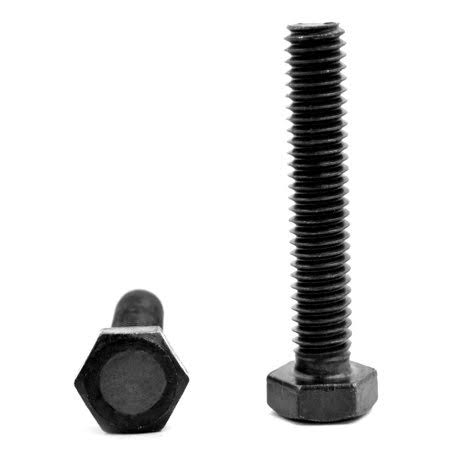 M10 x 1.50 x 30 mm Coarse Thread Hex Cap Screw Alloy Steel Black Oxide Pk 100 F4260