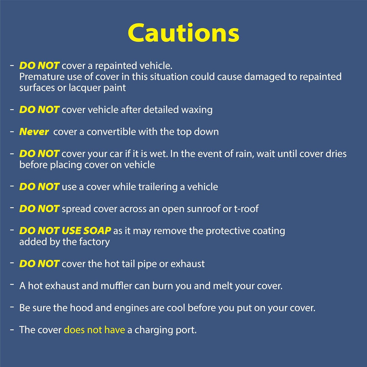 5 Layer Semi Custom Fit Car Cover S1790
