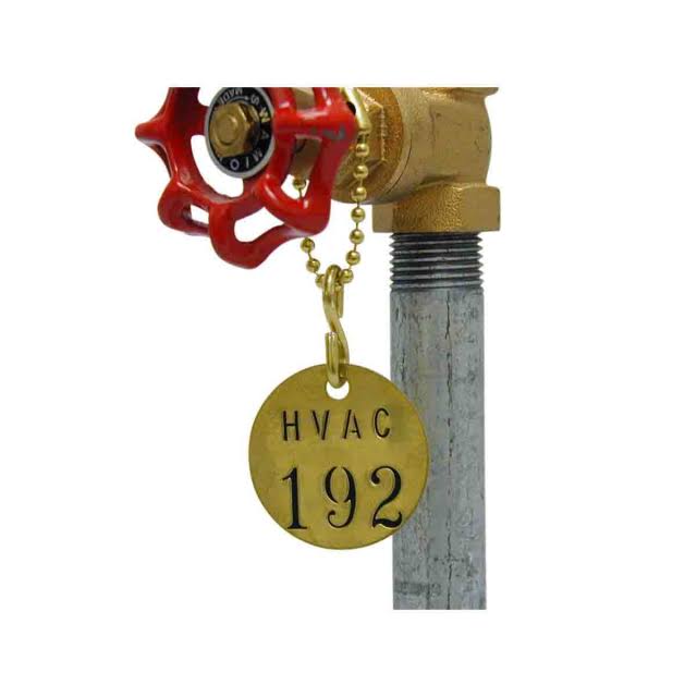 Stamped Brass Valve Tags S951159